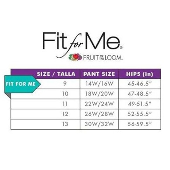 Fruit of the Loom Fit for Me‎ Womens Size 12 Cotton Blend Brief Panties 5 Pack - Picture 4 of 6